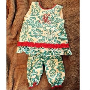 Le Za Me toddler girl pant set